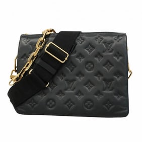 Louis Vuitton Monogram Embossed Coussin PM Shoulder Bag M57790 Noir Women's