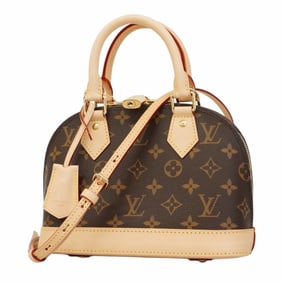 Louis Vuitton Monogram Alma BB Handbag M46990 Brown 2-Way Bag for Women