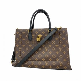 Louis Vuitton Monogram Flower Tote M43550 Brown Noir 2-Way Bag for Women