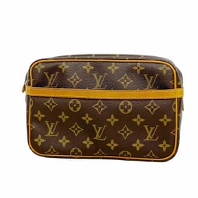 Louis Vuitton Monogram Compiègne 23 Clutch Bag M51847 Brown Men's/Women's