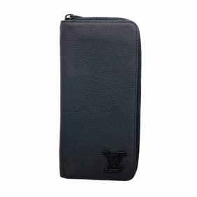 Louis Vuitton Long Wallet LV Aerogram Zippy Vertical M81743 Noir Men's