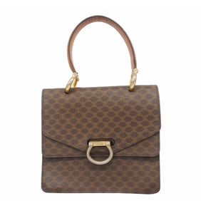 Celine handbag in brown macadam leather for women