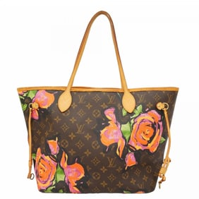 Louis Vuitton Tote Bag Monogram Rose Neverfull MM M48613 Brown Pink Women's