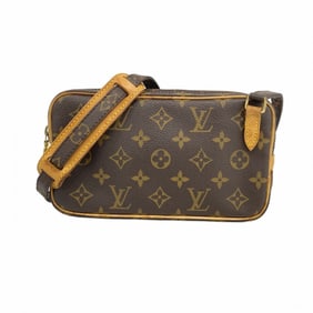 Louis Vuitton Monogram Pochette Marly Bandouliere Shoulder Bag M51828 Brown Women's