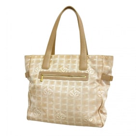 Chanel New Travel Nylon Tote Bag, Beige, Champagne, Women's