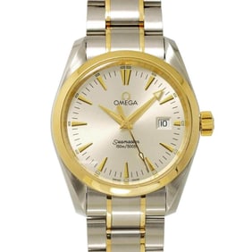 OMEGA Seamaster Aqua Terra Two-tone 2318 30 Men's Watch with Date Display, Silver/Yellow Gold,