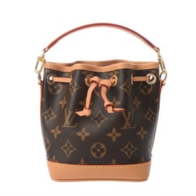 LOUIS VUITTON Monogram Nano Noe 2-Way Brown M81266 Women's Canvas Shoulder Bag, A-Rank, Pre-Owned,