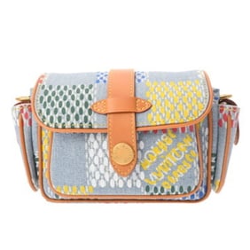 LOUIS VUITTON Cargo Wearable Wallet, Multicolor, N00134, Men's/Women's Damier Denim Shoulder Bag,
