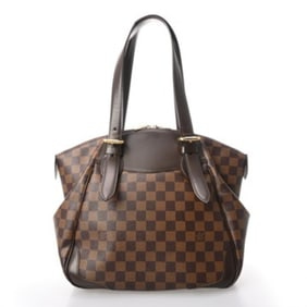 LOUIS VUITTON Damier Verona MM Ebene N41118 Women's Canvas Shoulder Bag, AB Rank, Pre-owned, Ginzo
