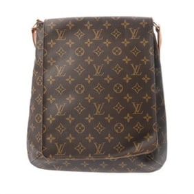 LOUIS VUITTON Monogram Musette Brown M51256 Women's Canvas Shoulder Bag, Condition: B, Pre-owned,
