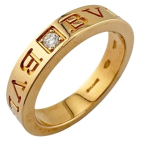 BVLGARI Ring Women's Diamond Size 11.5