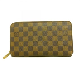 Louis Vuitton Damier Zippy Organizer Long Wallet N60003 Ebene for Men and Women