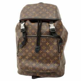 Louis Vuitton Monogram Macassar Backpack M43422 Brown/Black Men's