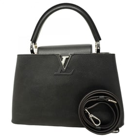 Louis Vuitton Taurillon Capucines MM Handbag M42242 Noir 2-Way Bag for Women