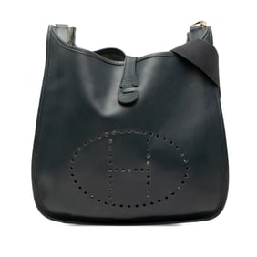 Hermès Evelyne 1 Anne GM Shoulder Bag Navy Couchbel Women's HERMES