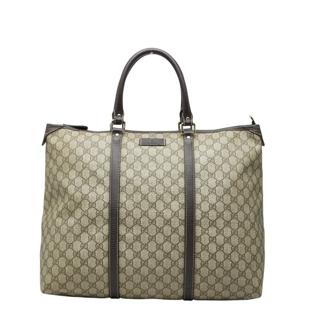 Gucci GG Supreme Tote Bag 201482 Beige Brown Leather Women's GUCCI: --- Catalog ---Category: SizeSize (HxWxD): 35cm x 43cm x 23cm / 13.77'' x 16.92'' x 9.05''Category: DesignType: Tote bagColor: Beige, BrownGender: WomenMaterial: PVC , Leather Category: GeneralMPN: 20