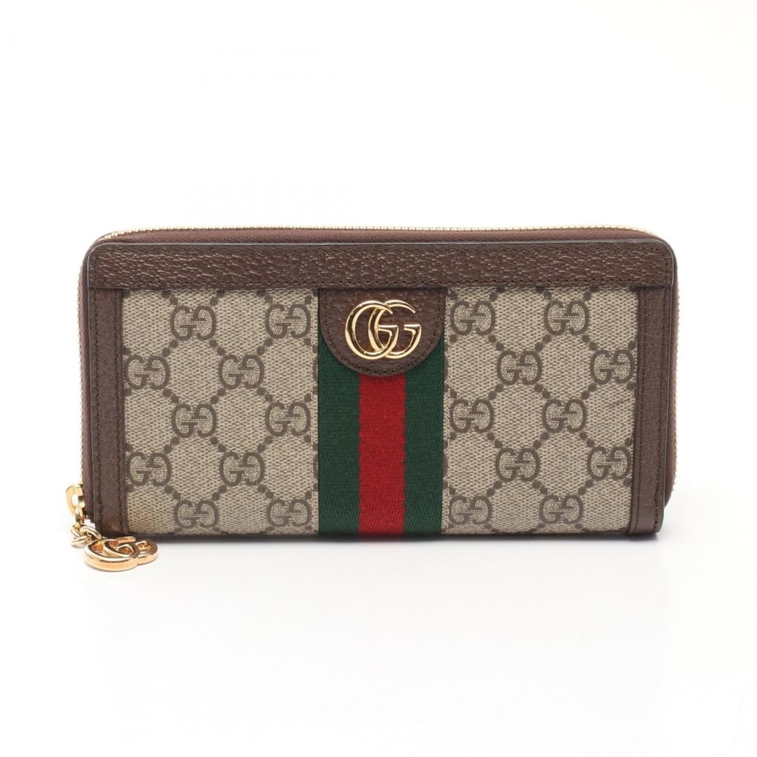 Gucci Ophidia GG Supreme Sherry Line Round Long Wallet in Leather and PVC, Women's,: --- Catalog ---Category: SizeSize (HxWxD): 10cm x 18.5cm x 2cm / 3.93'' x 7.28'' x 0.78''Category: DesignType: Long wallet (bi-fold)Color: Beige, Brown, Multi-colorGender: WomenMaterial: GG Supreme ,