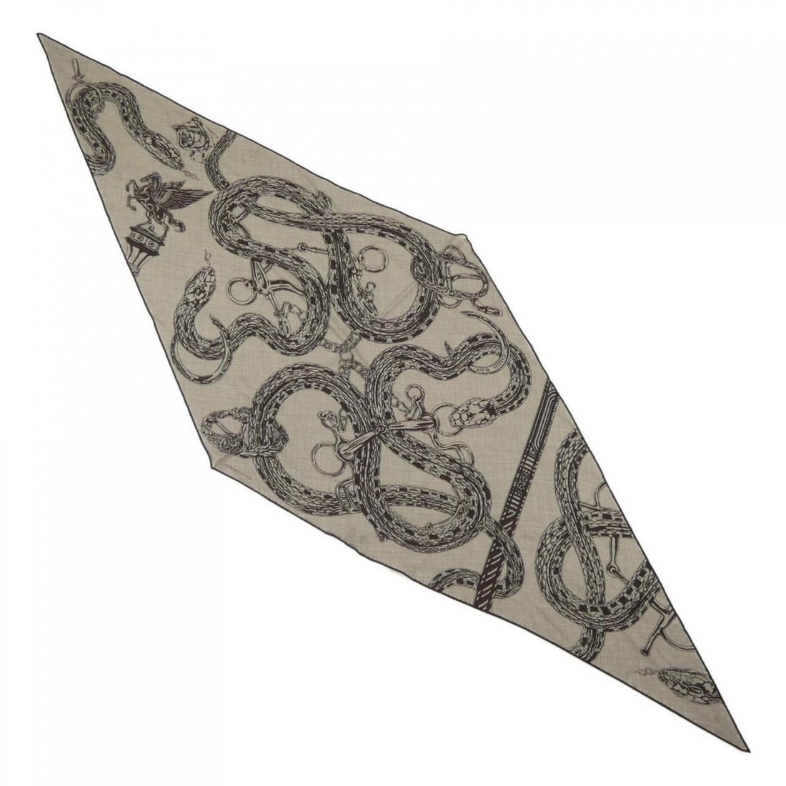 Hermes shawl: --- Catalog ---Category: SizeSize (LxW): 80cm x 2.18m / 31.49'' x 85.82''Category: DesignType: ShawlColor: Beige, BrownGender: MenMaterial: Cashmere , Silk Category: GeneralBrand: Hermes--- Item List