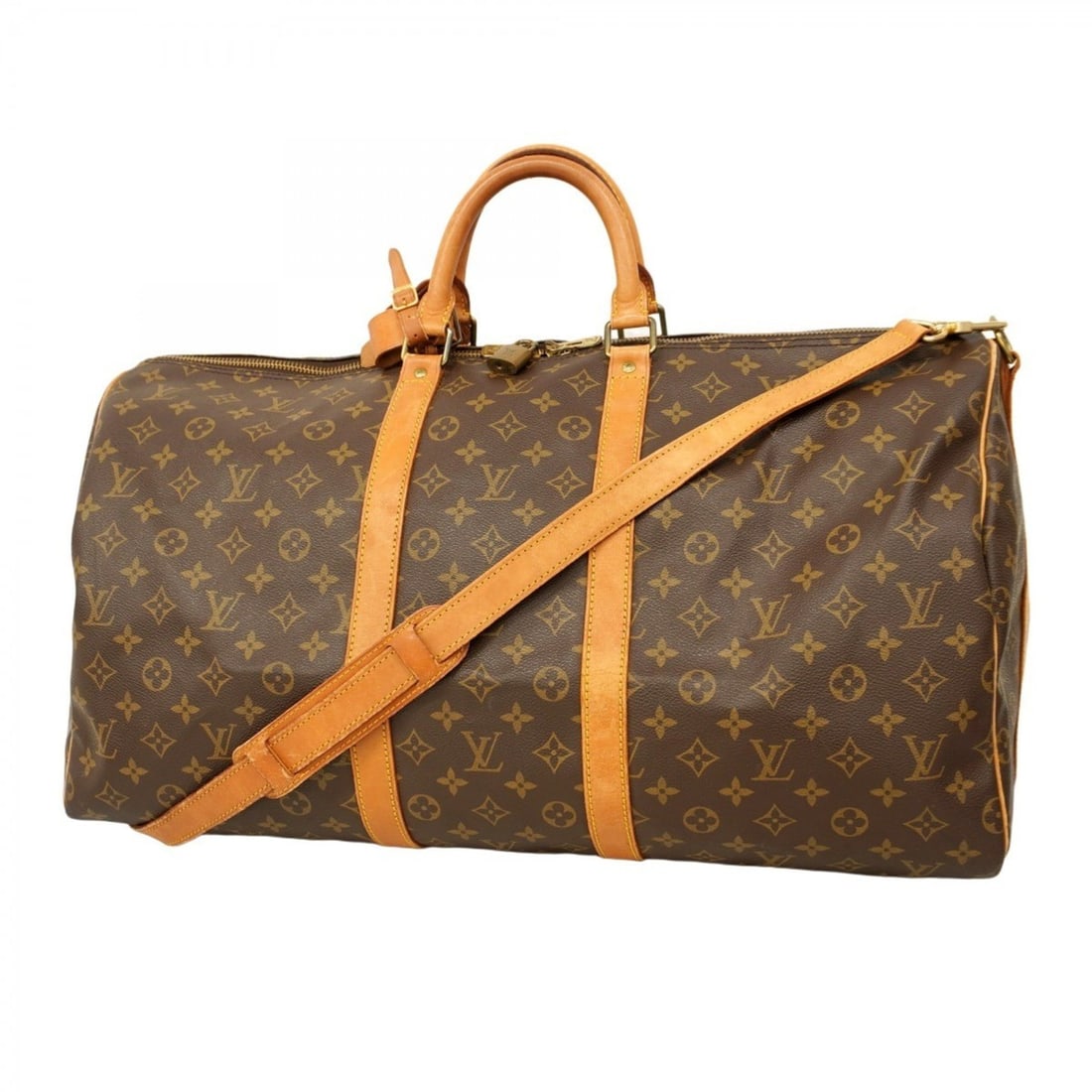 Louis Vuitton Monogram Keepall Bandouliere 55 Boston Bag M41414 Brown Men's and Women's: --- Catalog ---Category: SizeSize (HxWxD): 31cm x 55cm x 26cm / 12.2'' x 21.65'' x 10.23''Category: DesignType: Boston bagColor: BrownGender: Men,WomenCategory: GeneralMPN: M41414Brand: Louis Vuitton-