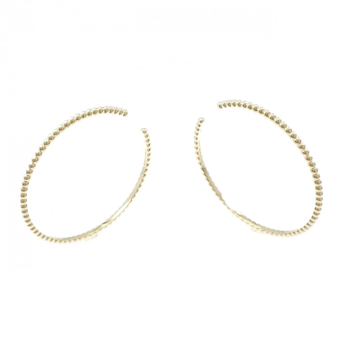 Van Cleef & Arpels Perlée Hoop Large Earrings: --- Catalog ---Category: SizeSize (HxWxD): 56.90mm x 2.70mm / 2.24'' x 0.11''Category: DesignType: Hoop earringsGender: WomenMaterial: Yellow gold (18K)Category: GeneralMPN: VCARP7RZ00Brand: Van Cleef