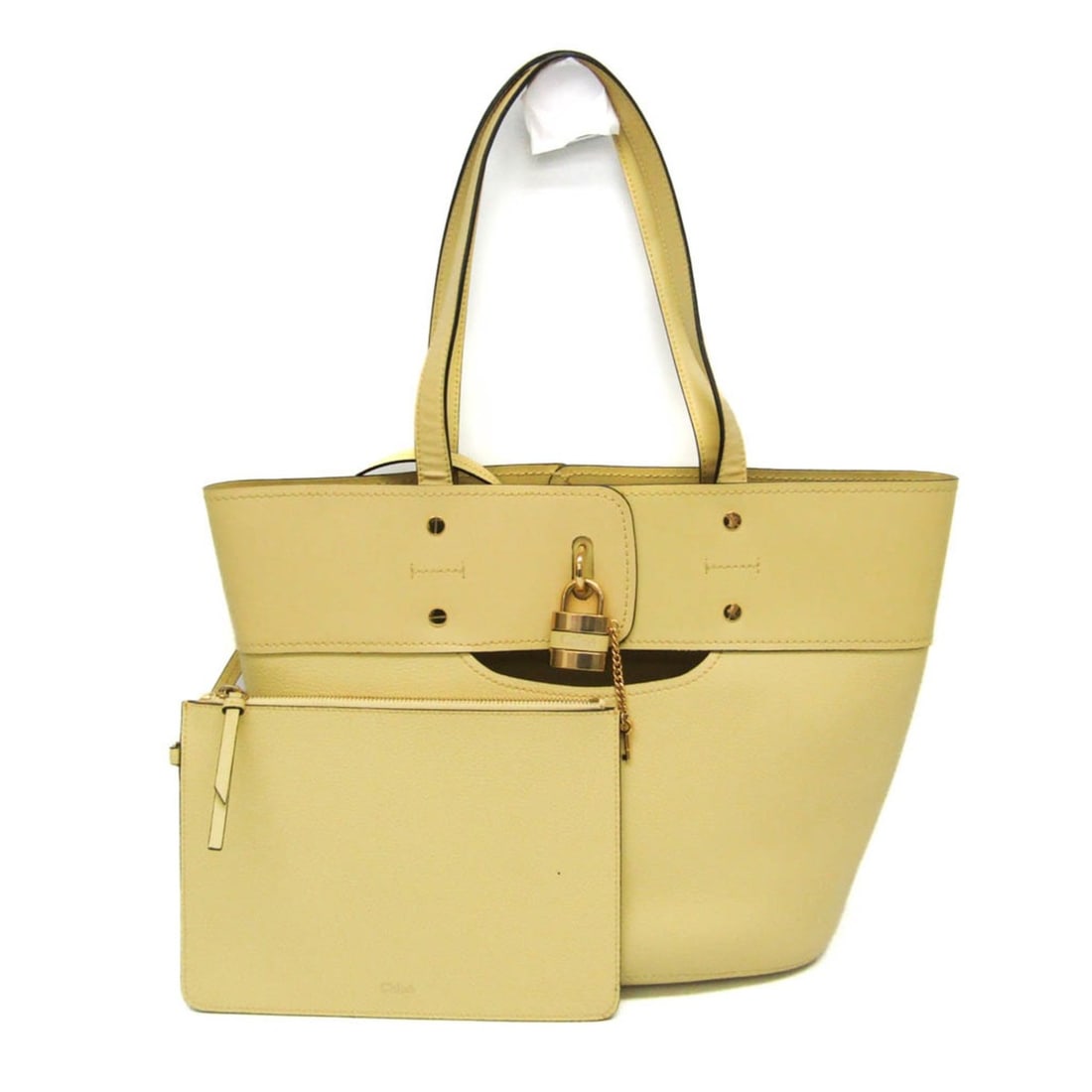 Chloé Mylo Women's Leather Tote Bag Yellow: --- Catalog ---Category: SizeHandle Drop: 24.00cm / 9.45''Size (HxWxD): 28cm x 29cm x 14cm / 11.02'' x 11.41'' x 5.51''Handle Length: 53cm / 20.86''Category: DesignType: Tote bagColor: YellowGender: W