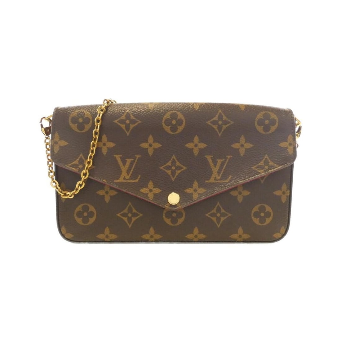 Louis Vuitton Monogram Pochette Felicie M61276 Shoulder Bag: --- Catalog ---Category: SizeSize (HxWxD): 12cm x 21cm x 3cm / 4.72'' x 8.26'' x 1.18''Category: DesignType: Pochette, Shoulder bagColor: BrownGender: WomenMaterial: Coated canvas Category: GeneralMPN