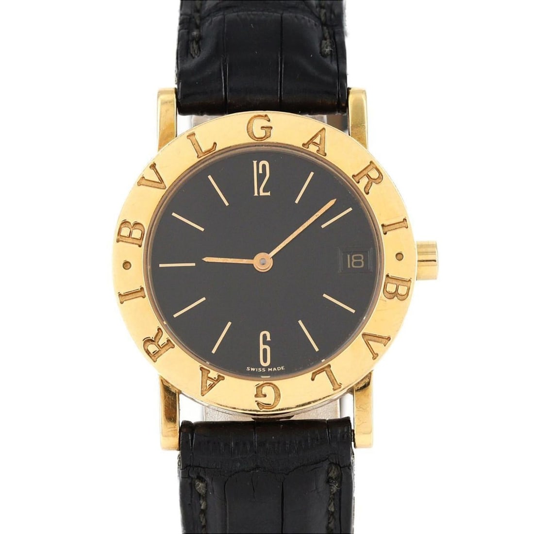 Bvlgari YG BB30GL BB30GLD Quartz Watch: --- Catalog ---Category: SizeCase Diameter: 30mm / 1.18''Category: DesignType: WristwatchGender: MenColor (Dial): BlackMaterial (Case): Yellow goldCategory: GeneralMPN: BB30GL, BB30GLDBrand: BvlgariCa