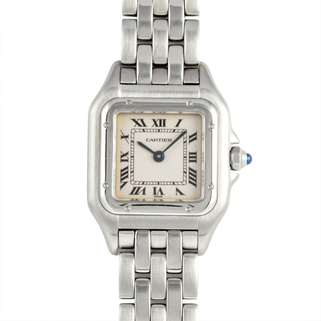 Cartier Panthère SM Quartz Watch with Ivory Dial, W25033P5, 1320, Women's: --- Catalog ---Category: SizeWrist Size: 15cm / 5.9''Case Diameter: 22mm / 0.87''Category: DesignType: WristwatchGender: WomenColor (Dial): IvoryMaterial (Band): Stainless steelMaterial (Case): Stainl
