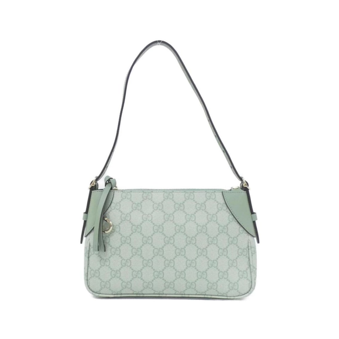 Gucci GG EMBLEM 815218 FAEEA Shoulder Bag: --- Catalog ---Category: SizeSize (HxWxD): 18cm x 11cm x 11cm / 7.08'' x 4.33'' x 4.33''Category: DesignType: Shoulder bagColor: Green, Light greenGender: WomenMaterial: Coated canvas , Leather Catego