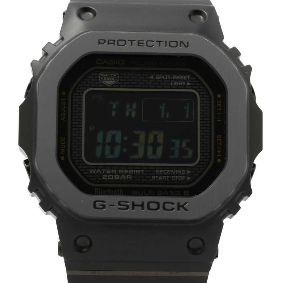CASIO GSHOCK FULL METAL 5000 SERIES GMWB5000MB1JF Black Stainless Steel Men's Digital Watch: --- Catalog ---Category: SizeWrist Size: 22cm / 8.66''Case Diameter: 43.2mm / 1.7''Category: DesignType: WristwatchGender: MenColor (Dial): BlackMaterial (Band): Stainless steelMaterial (Case): Stainl