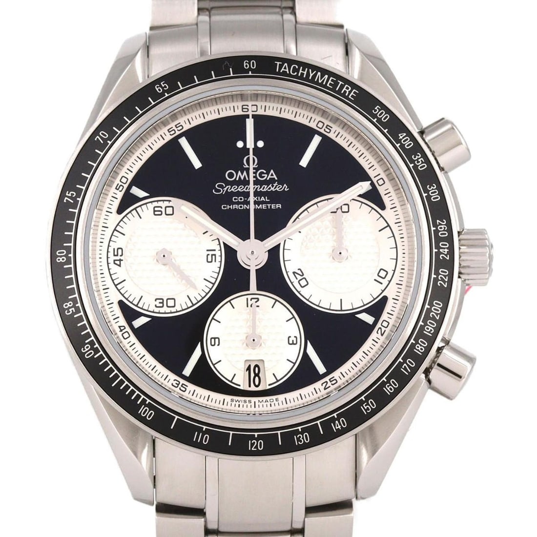 Omega Speedmaster Racing 326.30.40.50.01.002 Stainless Steel Automatic Watch: --- Catalog ---Category: SizeWrist Size: 20cm / 7.87''Case Diameter: 40mm / 1.57''Category: DesignType: WristwatchGender: MenColor (Dial): Black, SilverMaterial (Band): Stainless steelMaterial (Case):