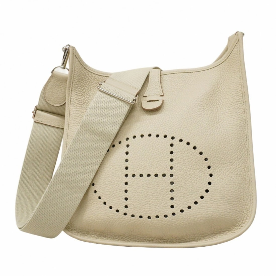 Hermes Hermès Evelyn 3PM Shoulder Bag, Taurillon Clemence Leather, C Stamped, Women's: --- Catalog ---Category: SizeSize (HxWxD): 29cm x 29cm x 7cm / 11.41'' x 11.41'' x 2.75''Category: DesignType: Shoulder bagGender: WomenMaterial: Taurillon clemence leather Hardware Color: SilverCateg