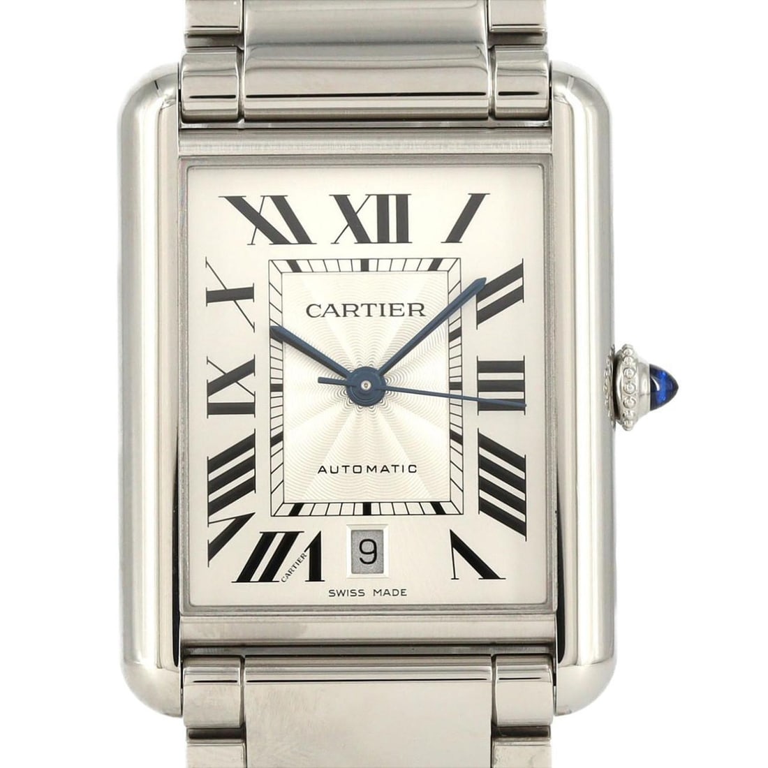 Cartier Tank Must XL WSTA0053 Stainless Steel Automatic Watch: --- Catalog ---Category: SizeWrist Size: 19.5cm / 7.67''Case Diameter: 31mm / 1.22''Category: DesignType: WristwatchGender: MenColor (Dial): SilverMaterial (Band): Stainless steelMaterial (Case): Stai