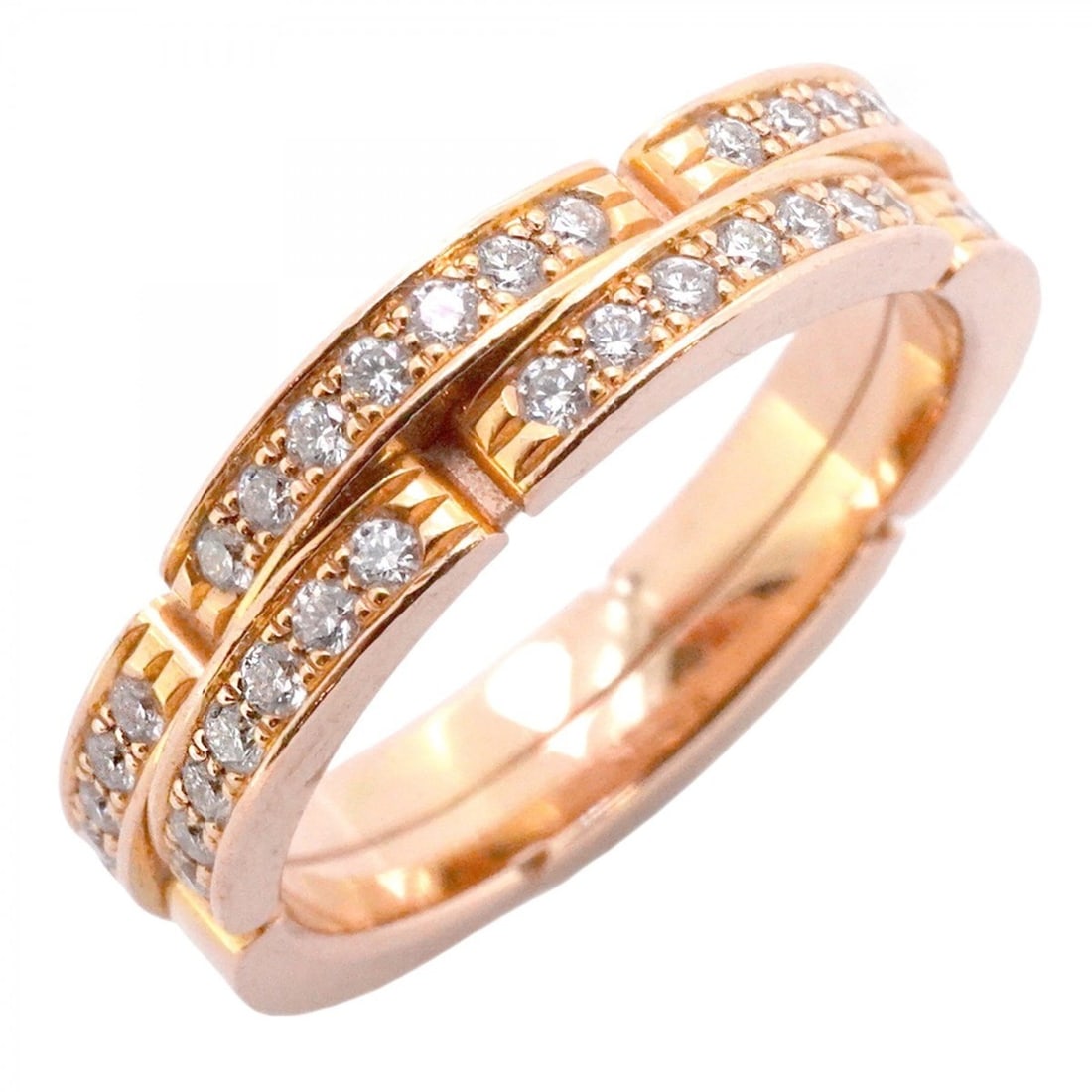 Cartier Maillon Panthère Ring, 18KPG Pink Gold with Diamonds, #50, Women's, P1962753: --- Catalog ---Category: SizeUS Size: 5.5Brand Size: 50Category: DesignType: Band ringStone: DiamondGender: WomenMaterial: Pink gold (18K)Category: GeneralBrand: Cartier--- Item List ---Section: Condi