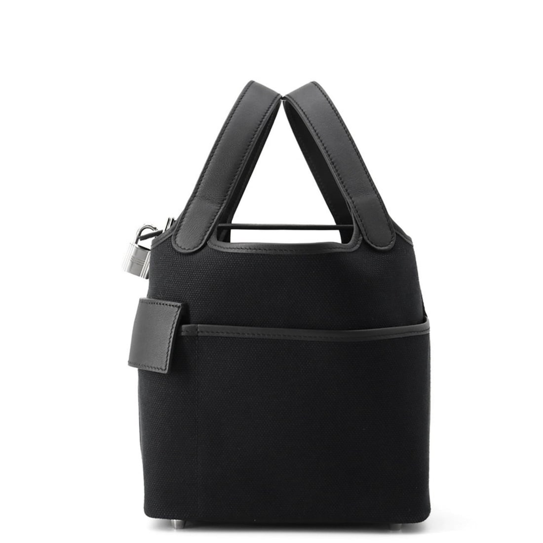 Hermes Hermès Picotin Lock PM Cargo Handbag in Black/Toile Goélan/Swift with U Stamp Black: --- Catalog ---Category: SizeSize (HxWxD): 18.5cm x 18cm x 13cm / 7.28'' x 7.08'' x 5.11''Category: DesignType: HandbagColor: BlackGender: WomenMaterial: Swift leather Category: GeneralBrand: HermesCo