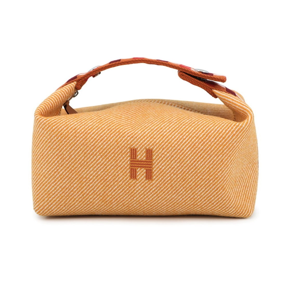 Hermes Hermès Bride à Black PM Pouch in Fauve Wool: --- Catalog ---Category: SizeSize (HxWxD): 10cm x 21cm x 12cm / 3.93'' x 8.26'' x 4.72''Category: DesignType: PouchColor: FauveGender: Women,MenMaterial: Canvas Category: GeneralBrand: HermesCountry o