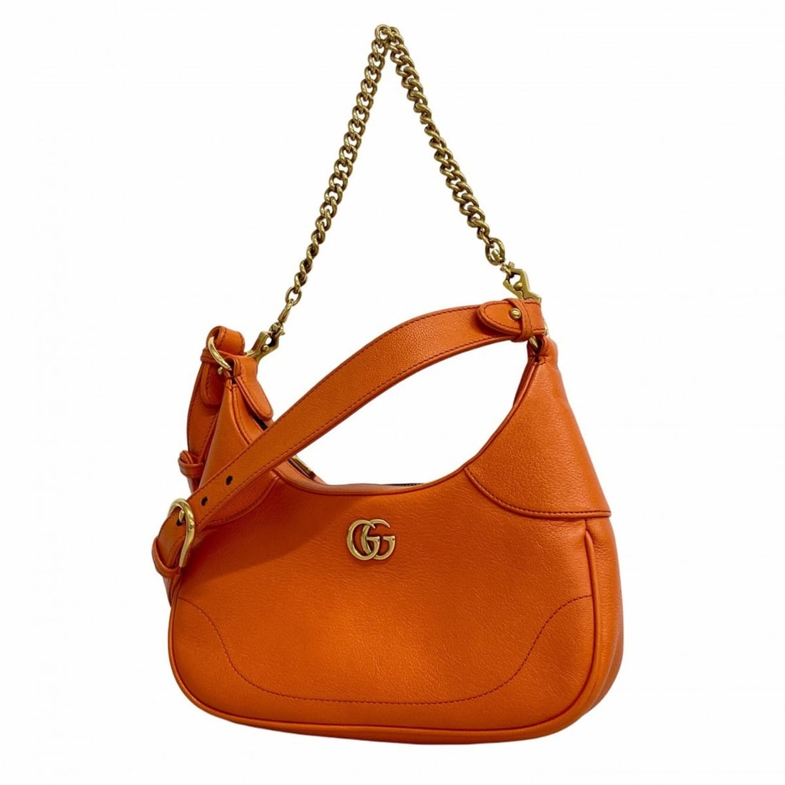 Gucci GG Marmont handbag 731817, orange leather, 2-way bag for women: --- Catalog ---Category: SizeSize (HxWxD): 13cm x 24cm x 6cm / 5.11'' x 9.44'' x 2.36''Category: DesignType: HandbagColor: OrangeGender: WomenMaterial: Leather Hardware Color: GoldCategory: GeneralMPN