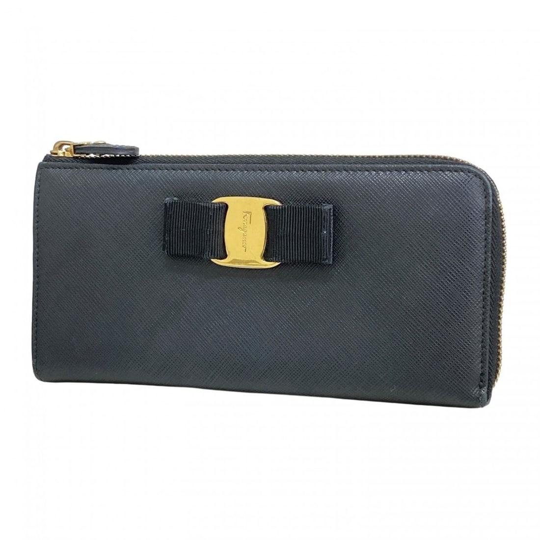 Salvatore Ferragamo Vara Leather Long Wallet, Black, Women's: --- Catalog ---Category: SizeSize (HxWxD): 9.5cm x 19cm x 2cm / 3.74'' x 7.48'' x 0.78''Category: DesignType: Long wallet (bi-fold)Color: BlackGender: WomenMaterial: Leather Category: GeneralBrand: Sa
