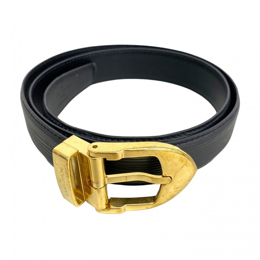 Louis Vuitton Epi Leather Belt, Santur Classic, M6832Q, Noir, Men's: --- Catalog ---Category: SizeLength: 88cm - 98cm / 34.64'' - 38.58''Category: DesignType: Standard beltColor: NoirGender: MenCategory: GeneralMPN: M6832QBrand: Louis Vuitton--- Item List ---Section: C