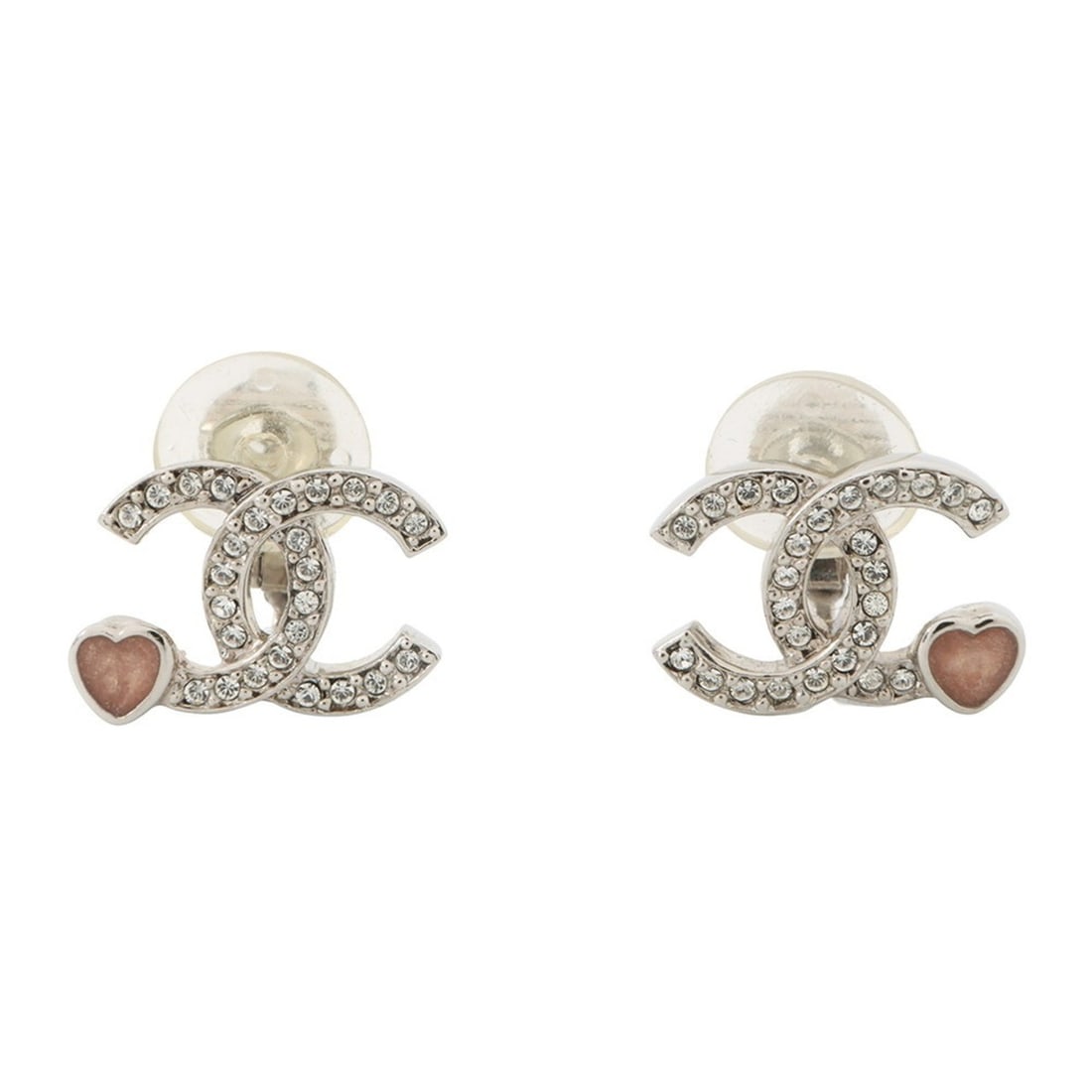 CHANEL Coco Mark Rhinestone Heart Earrings C25 P ABF526: --- Catalog ---Category: SizeSize (HxWxD): 13.00mm x 17.00mm / 0.51'' x 0.67''Category: DesignType: Stud earringsStone: RhinestoneGender: WomenMaterial: MetalCategory: GeneralMPN: ABF526Brand: Chanel-