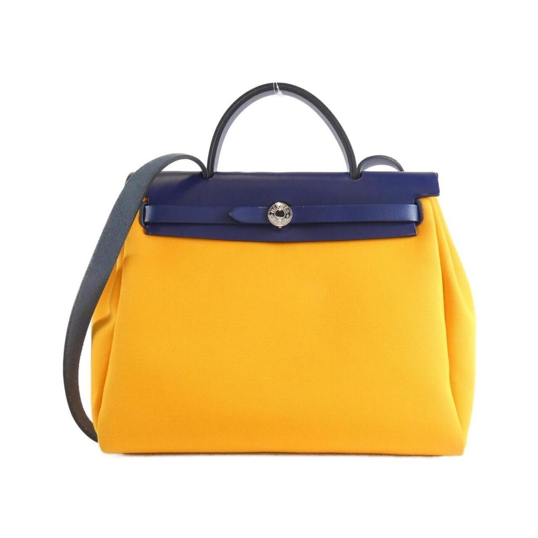 Hermes Hermès Airbag Zip Verso PM 082268CK Handbag: --- Catalog ---Category: SizeSize (HxWxD): 25cm x 30cm x 10cm / 9.84'' x 11.81'' x 3.93''Category: DesignType: HandbagColor: Bleu Saphir, BlueGender: WomenMaterial: Toile officier , Vache leather Cate