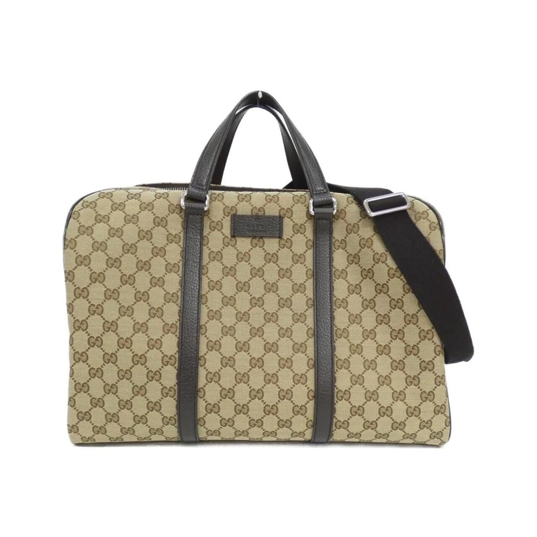 Gucci 449167 KY9KN Boston bag: --- Catalog ---Category: SizeSize (HxWxD): 28cm x 42cm x 22cm / 11.02'' x 16.53'' x 8.66''Category: DesignType: Boston bagColor: Beige, BrownGender: Men,WomenMaterial: GG canvas Hardware Color: Silver