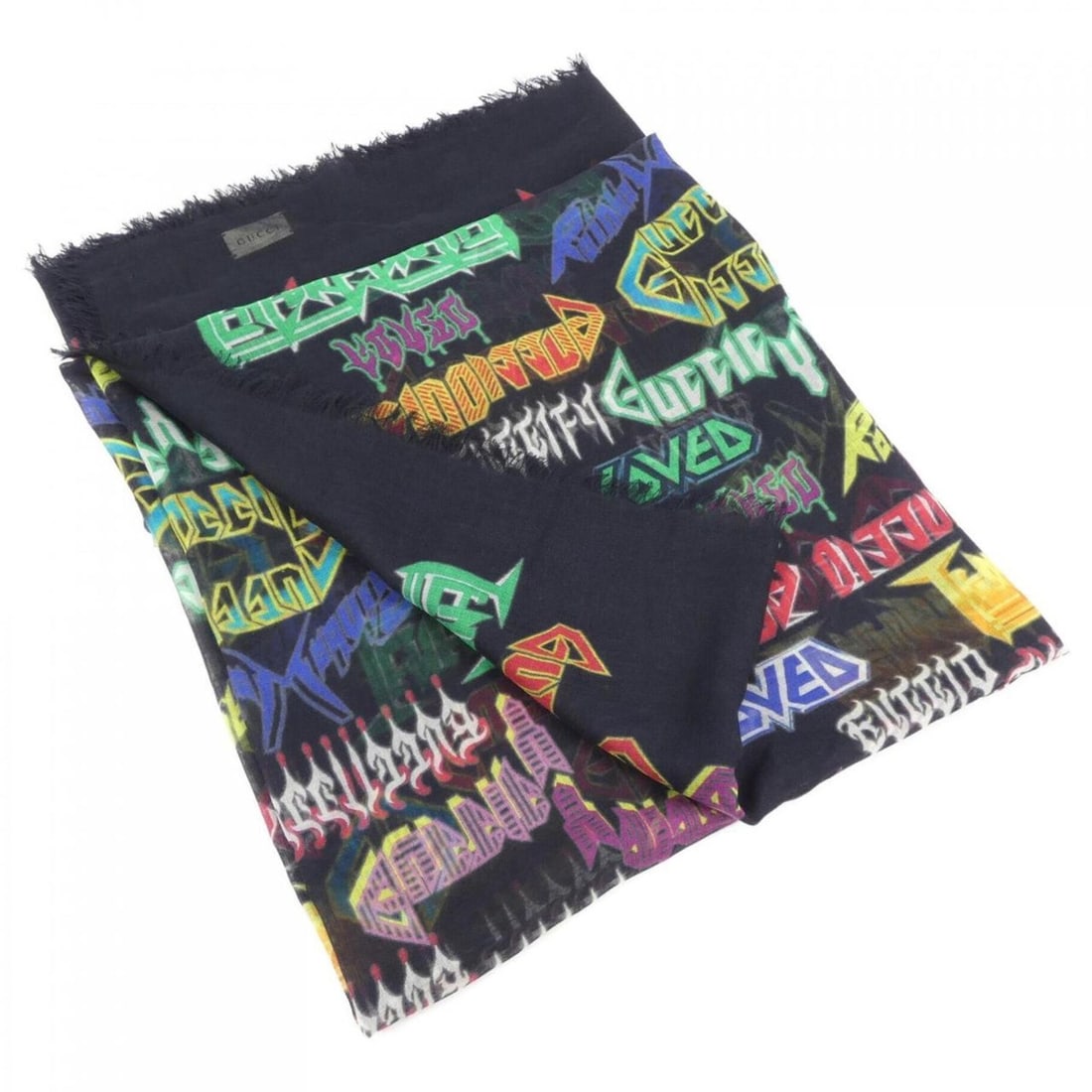 Gucci shawl: --- Catalog ---Category: SizeSize (LxW): 1.36m x 1.35m / 53.54'' x 53.14''Category: DesignType: ShawlColor: BlackGender: MenCategory: GeneralBrand: Gucci--- Item List ---Section: ConditionRanking: Ran