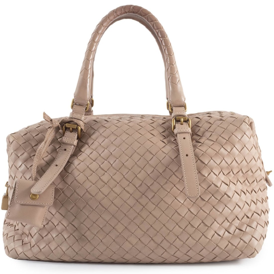 Bottega Veneta Intrecciato Boston Bag 173398, Beige Leather, Women's, BOTTEGA VENETA: --- Catalog ---Category: SizeSize (HxWxD): 18cm x 31cm x 15cm / 7.08'' x 12.2'' x 5.9''Category: DesignType: Boston bagColor: BeigeGender: WomenMaterial: Leather Category: GeneralMPN: 173398Brand: Bot