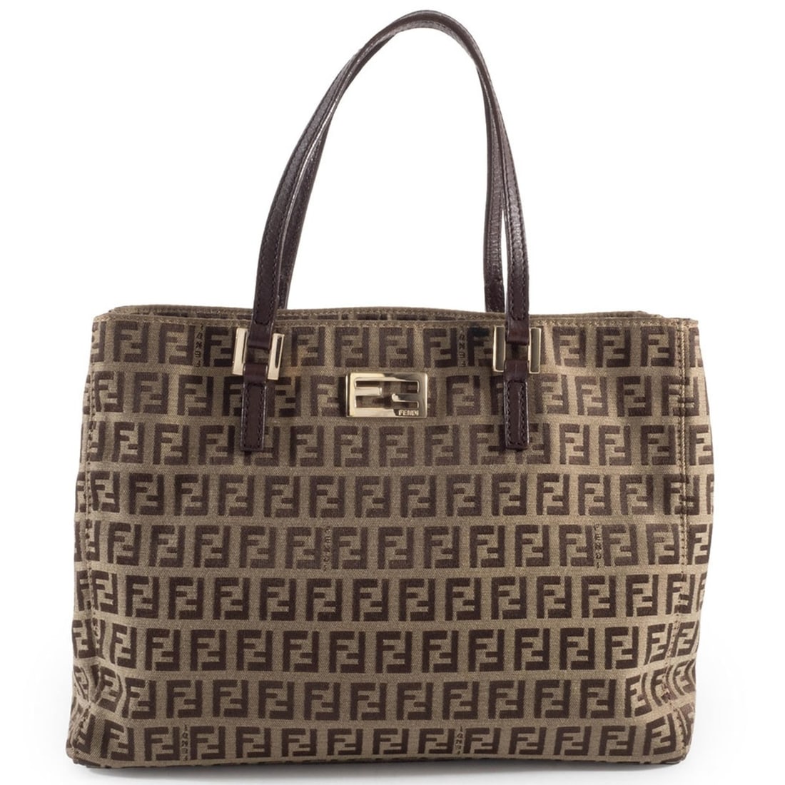 Fendi Zucca Zucchino Bag 8BH132 Canvas Leather Beige Brown: --- Catalog ---Category: SizeSize (HxWxD): 20cm x 27cm x 8cm / 7.87'' x 10.62'' x 3.14''Category: DesignType: HandbagColor: Beige, BrownGender: WomenMaterial: Canvas , Leather Category: GeneralMPN: 8B