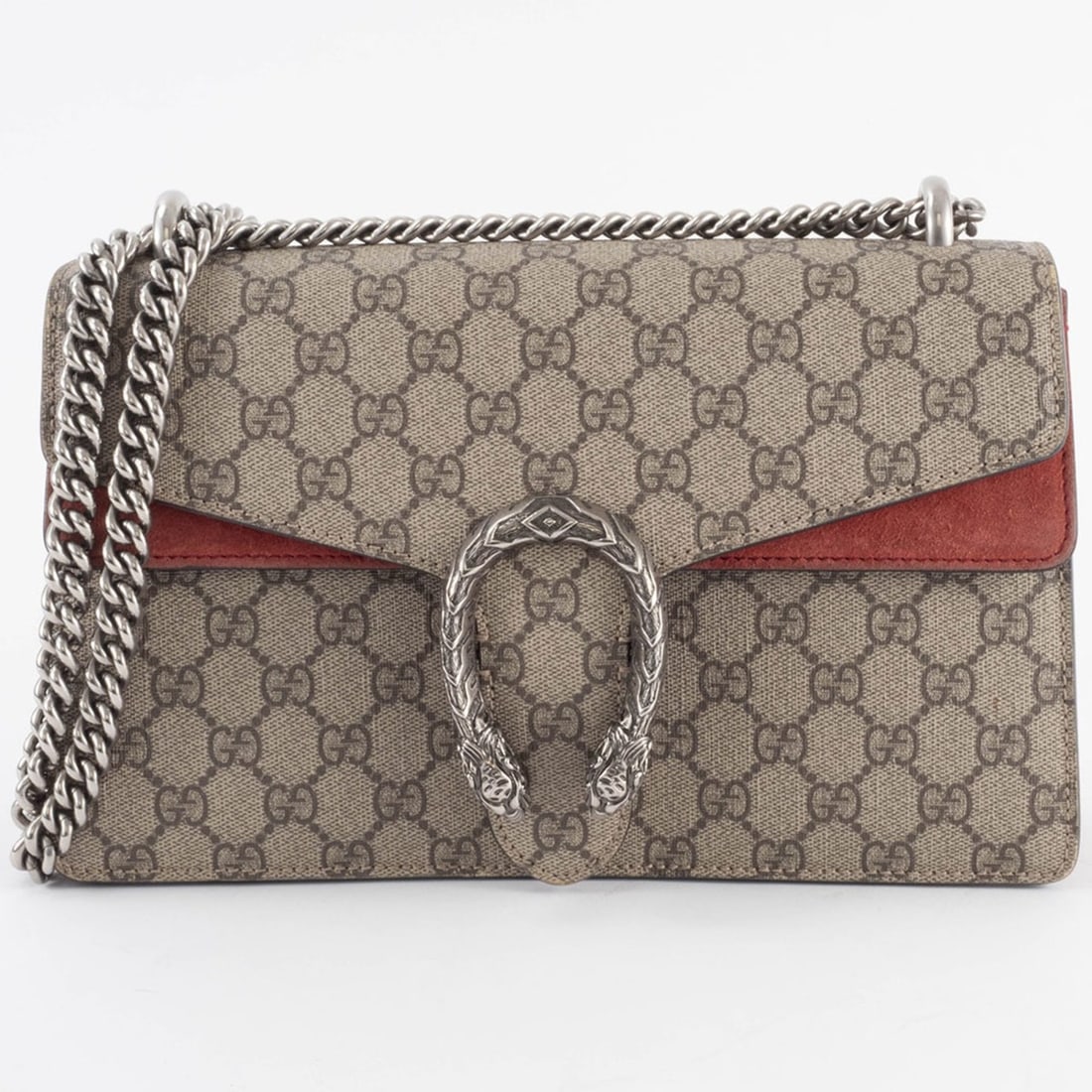 Gucci Dionysus Bag 400249 GG Supreme Leather Beige Red Women's Suede GUCCI: --- Catalog ---Category: SizeSize (HxWxD): 17cm x 27.5cm x 7cm / 6.69'' x 10.82'' x 2.75''Category: DesignType: Shoulder bagColor: Beige, Red colorGender: WomenMaterial: GG Supreme , Leather Category: