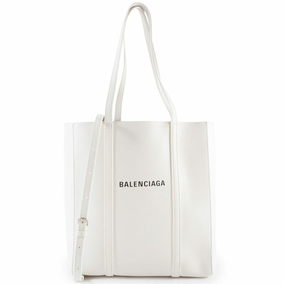 Balenciaga Everyday Tote Bag Shoulder Leather White: --- Catalog ---Category: SizeSize (HxWxD): 30cm x 25cm x 12cm / 11.81'' x 9.84'' x 4.72''Category: DesignType: Shoulder bag, Tote bagColor: WhiteGender: WomenMaterial: Leather Category: GeneralMPN: 55