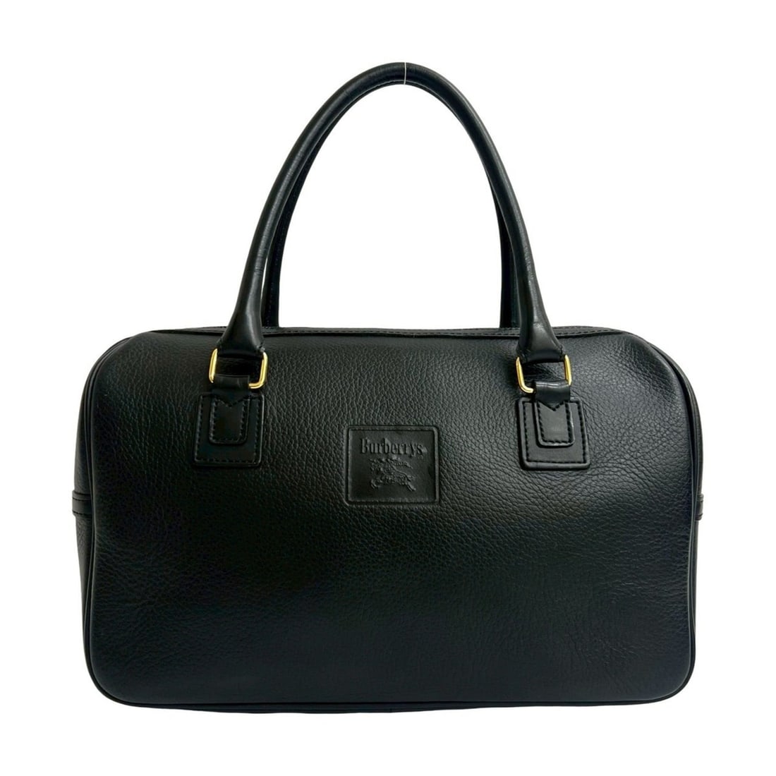 BURBERRYS Shadow Horse Logo Nova Check Leather Handbag/Mini Boston Bag in Black (02130): --- Catalog ---Category: SizeSize (HxWxD): 21cm x 30cm x 11.5cm / 8.26'' x 11.81'' x 4.52''Category: DesignType: Boston bag, HandbagColor: BlackGender: WomenMaterial: Leather Category: GeneralBrand: B