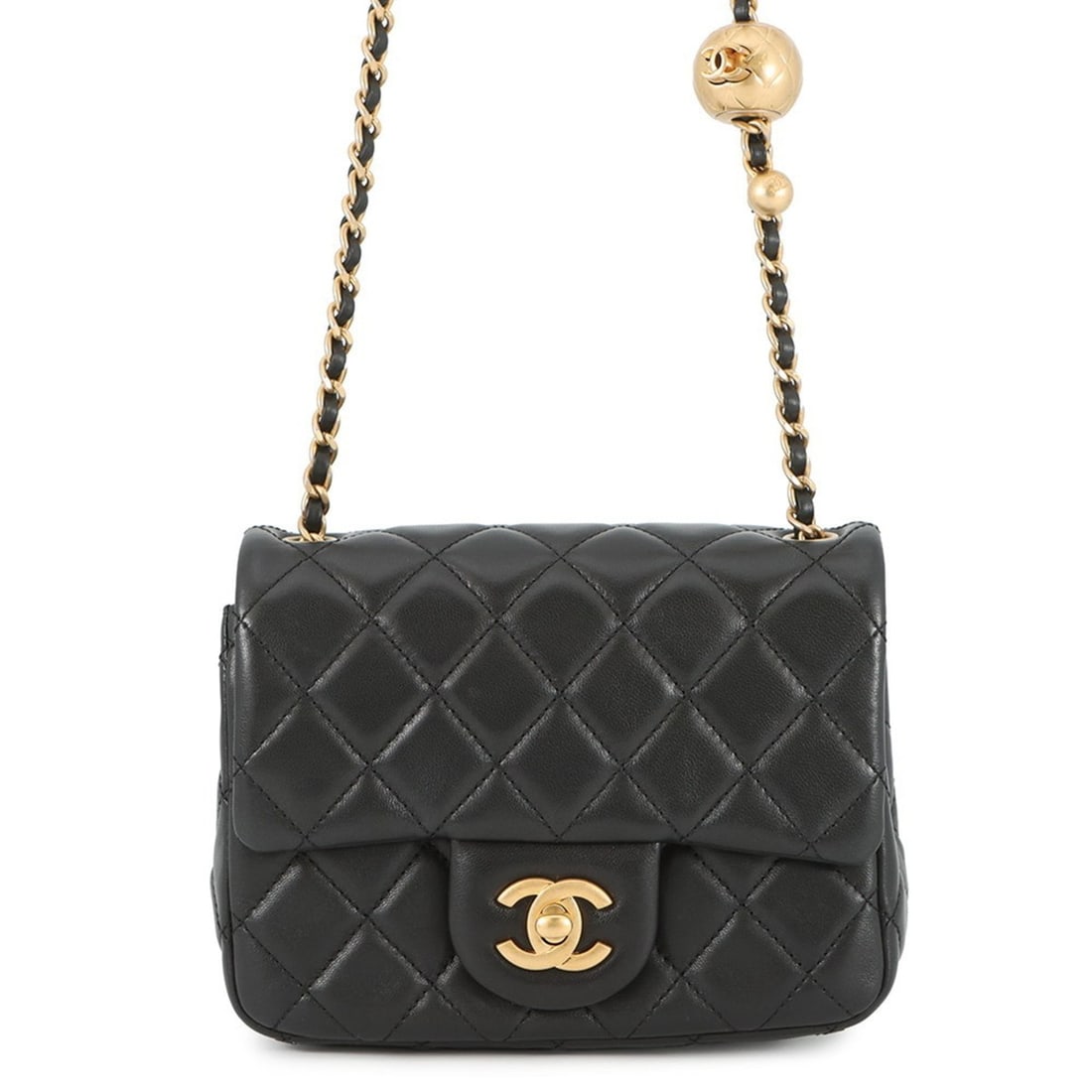 Chanel Chain Shoulder Bag Mini Matelasse Coco Mark Ball Lambskin AS1786 CHANEL Black: --- Catalog ---Category: SizeSize (HxWxD): 13cm x 17cm x 7cm / 5.11'' x 6.69'' x 2.75''Category: DesignType: Shoulder bagColor: BlackGender: WomenMaterial: Leather Category: GeneralBrand: ChanelCountr