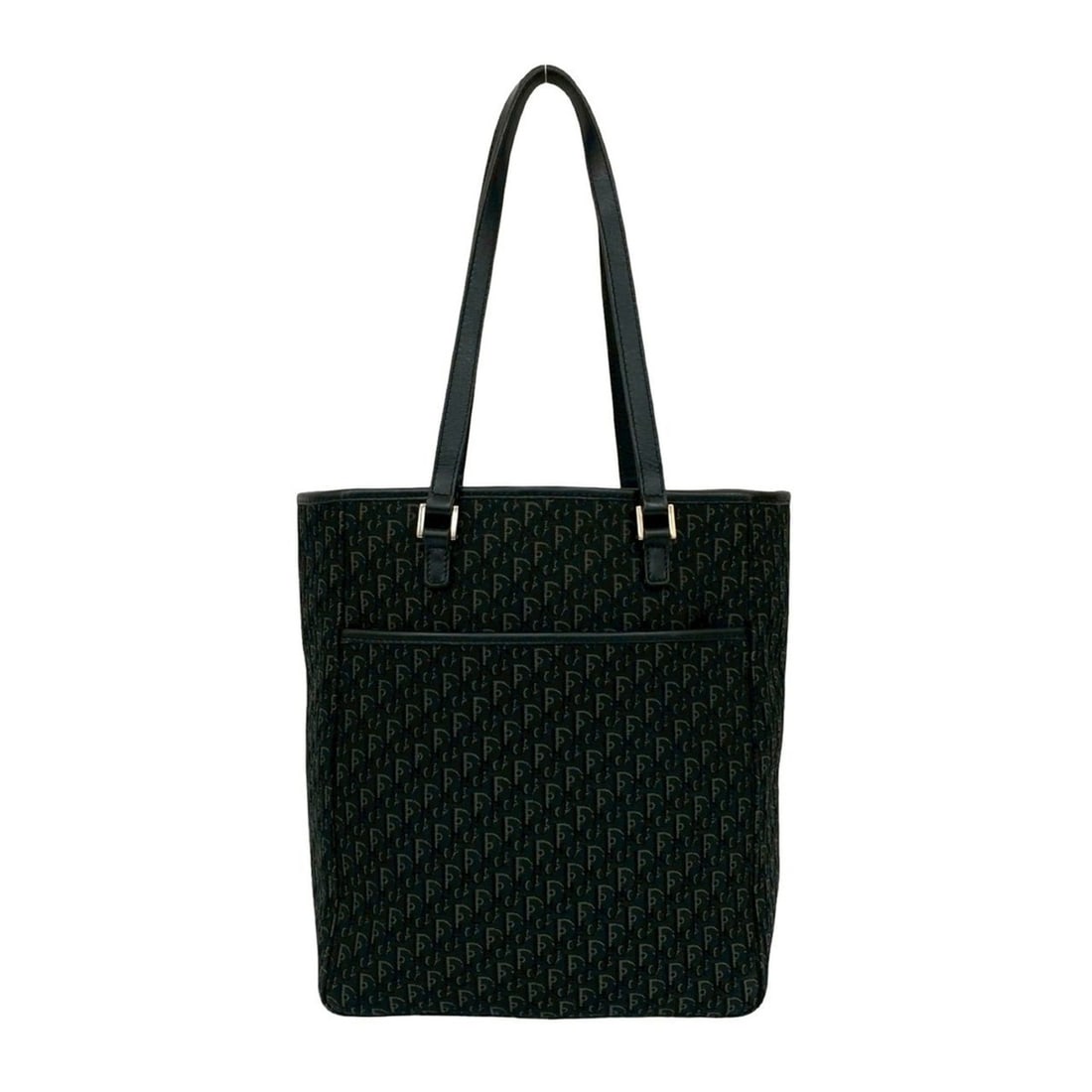 Christian Dior Trotter Logo Print Canvas and Leather Tote Bag, Black, 55660: --- Catalog ---Category: SizeSize (HxWxD): 26cm x 22cm x 11cm / 10.23'' x 8.66'' x 4.33''Category: DesignType: Handbag, Tote bagColor: BlackGender: WomenMaterial: Canvas , Leather Category: GeneralBra